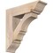 Ekena Millwork Balboa Traditional Smooth Bracket w/ Offset Brace, Douglas Fir, 7 1/2"W x 26"D x 26"H BKT0806X26X26BOA01SDF - alternate 1